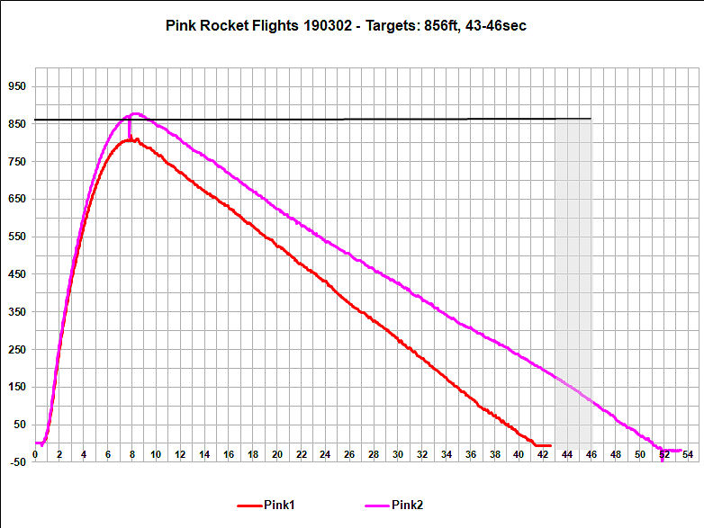 Flight Data Chart Pink Rocket