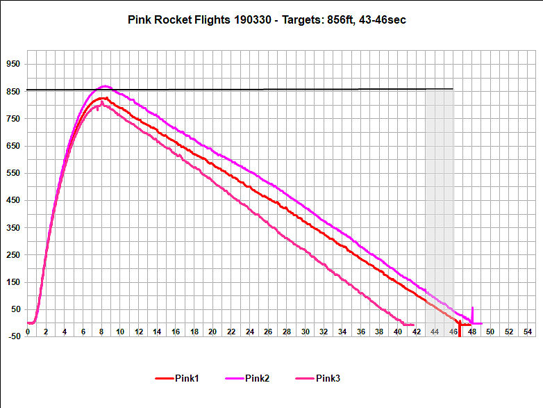 Flight Data Chart Pink Rocket